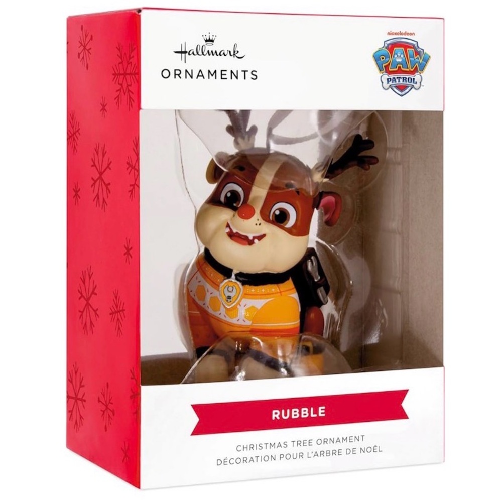 Hallmark A Paw Patrol Christmas Holiday Rubble Christmas Ornament